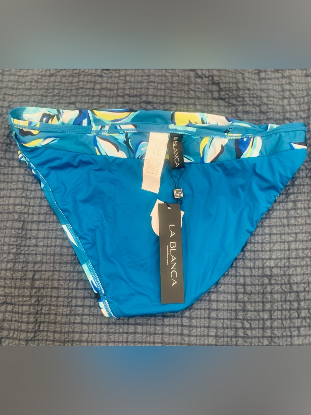 La Blanca Women's Island Goddess Shirred Band Hipster Bikini Bottom Size 12 - Picture 9 of 10